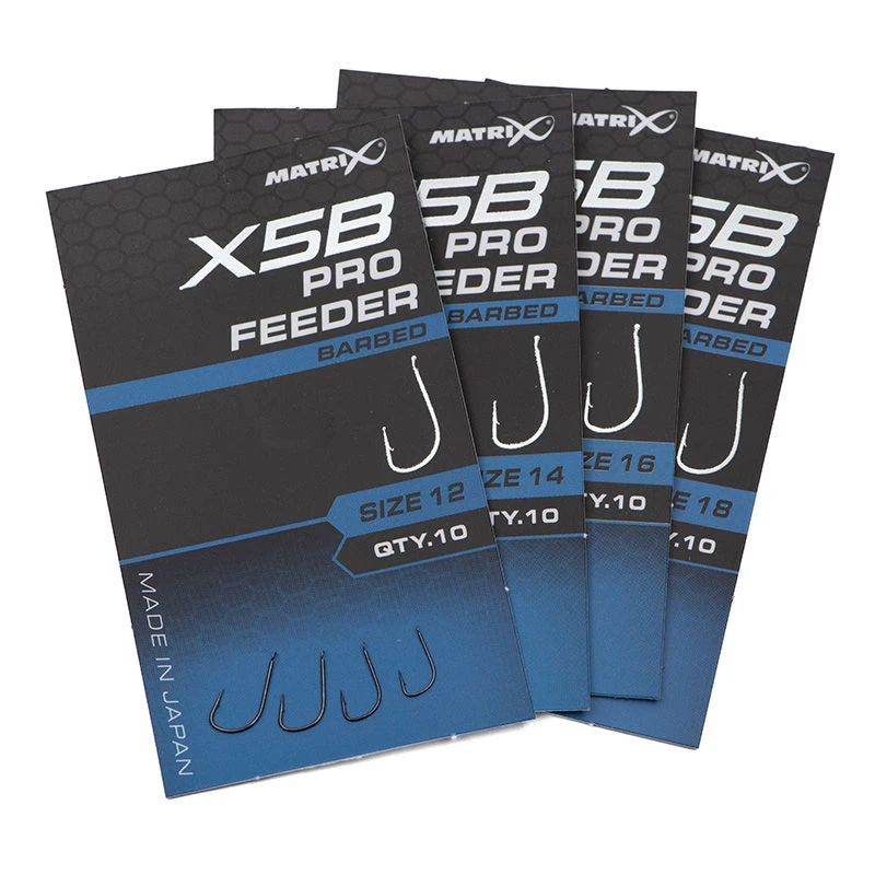 Matrix X5B Pro Feeder Barbed Spade End Hooks 